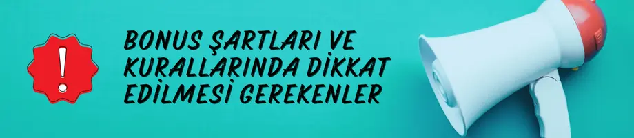 bonus şartları ve kurallarında dikkat edilmesi gerkenler